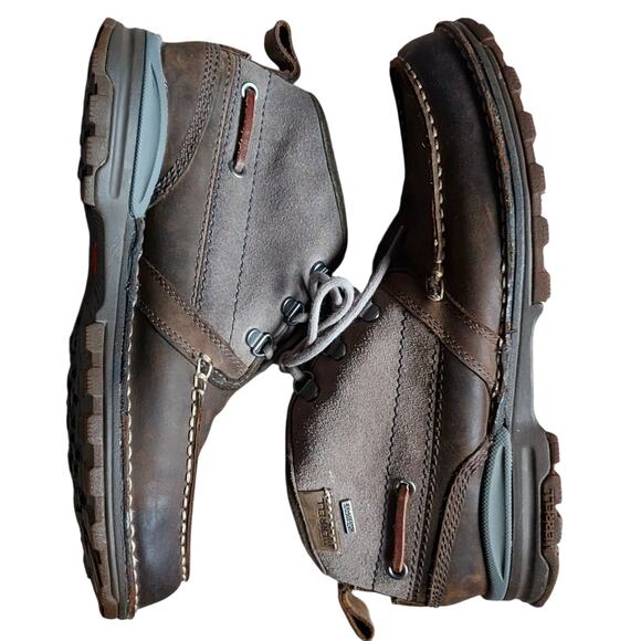 Merrell Shiraz Mens Waterproof Leather Casual Ankle Boot Lace Up Charcoal Sz 10 - Picture 2 of 7